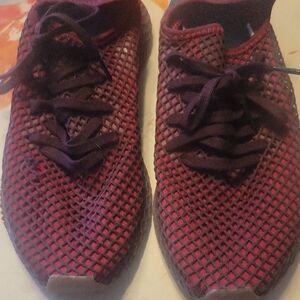 Maroon Adidas DEERUPT Mesh Sneakers Mens 10